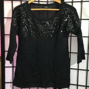 Apt. 9 Sequin Sweater Size S
